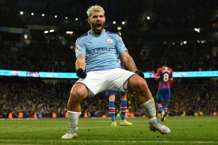 Sergio Augero's double for Manchester City were not enough to take the three points as Crystal Palace forced a 2-2 draw