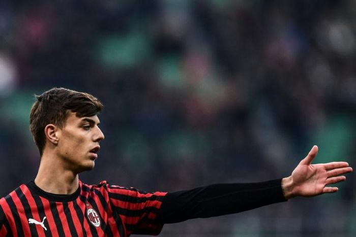 Third generation: Daniel Maldini follows in the footsteps of father Paolo and grandfather Cesare at AC Milan.