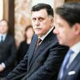 This handed out on January 11, 2020 by the Palazzo Chigi Press Office shows President of Libya's UN-recognised Government of National Accord (GNA), Fayez al-Sarraj, who said he "welcomed" a joint Russian-Turkish initiative for a truce
