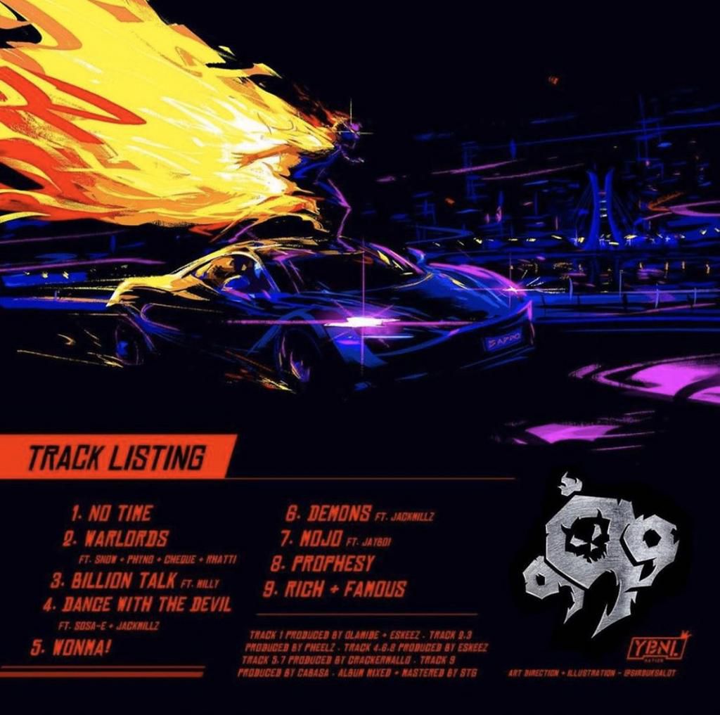 Olamide's 10th studio album. (YBNL)