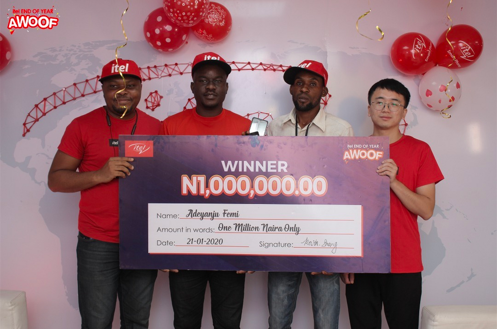 1 million naira richer – itel Mobile rewards customers in Awoof Promo