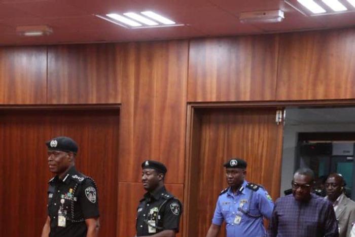 IGP Adamu meets Saraki, Ekweremadu [Twitter/@SPNigeria]