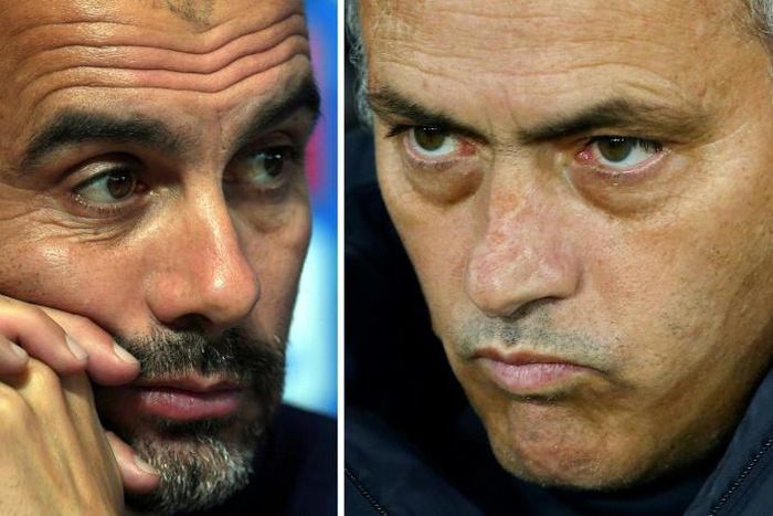 Pep Guardiola (left) and Jose Mourinho are renewing their long-running rivalry