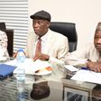 L-R: Hafsat Lawal, Head, Consumer Protection and Policy Development, Nigerian Communications Commission (NCC); Igho Majemite, Chairman, Industry Consumer Advisory Forum (ICAF) and Aliyu Ibrahim, Head, Consumer Protection and Advocacy, NCC, during the I...