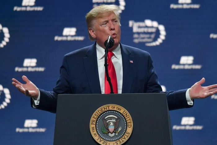 President Donald Trump spoke at a rally in Texas on January 19, 2020 as his impeachment trial approached