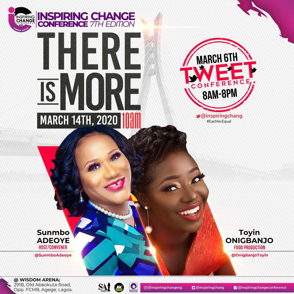 What to expect at the upcoming most anticipated inspiring change Twitter Conference 2020; panelists unveiled