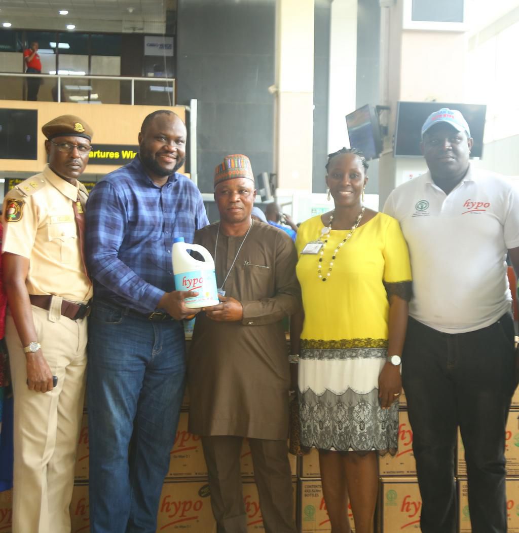 Hypo partners FAAN, donates 100 cartons of products to prevent Coronavirus
