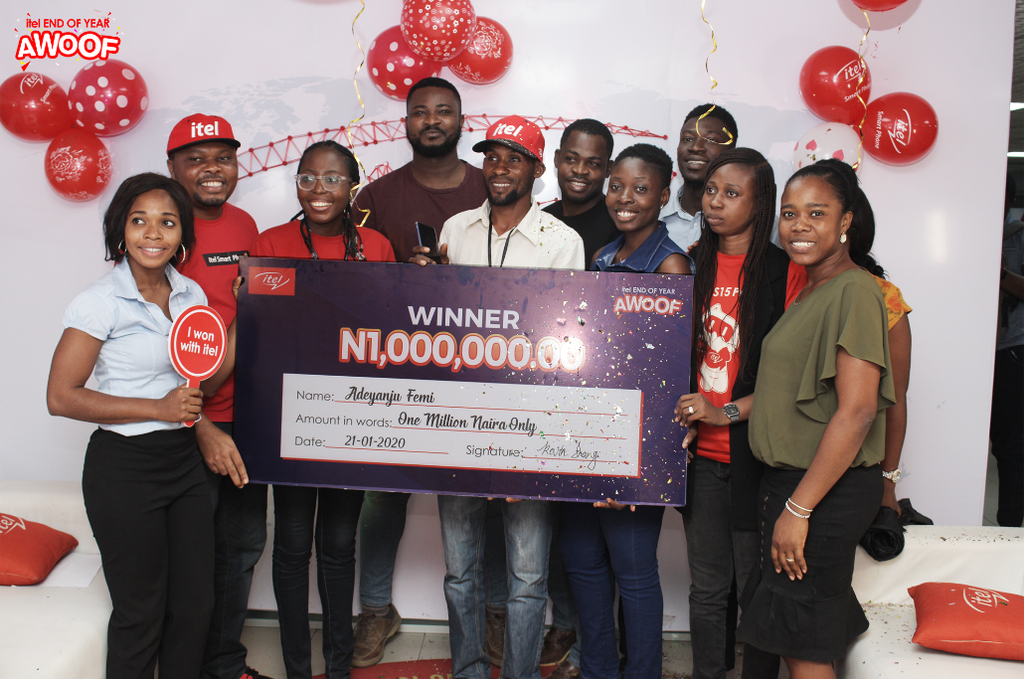 1 million naira richer – itel Mobile rewards customers in Awoof Promo