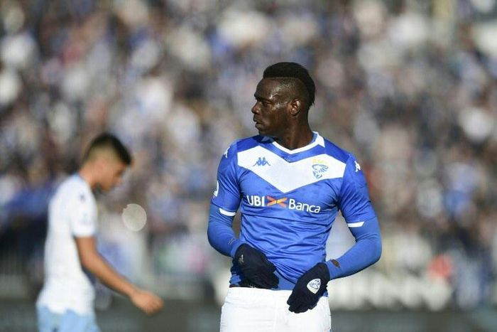 Brescia's Mario Balotelli will miss next week's game against his former club AC Milan.