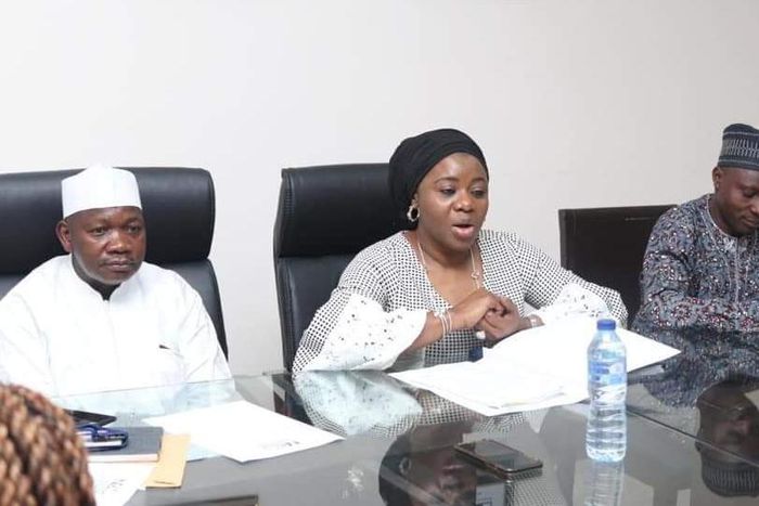 L-R: Aliyu Ibrahim, Head, Consumer Protection and Advocacy, Nigerian Communications Commission (NCC); Hafsat Lawal, Head, Consumer Policy Development and Monitoring, NCC and Sina Ilesanmi, President Association of Telephone, Cable TV and Internet Subsc...