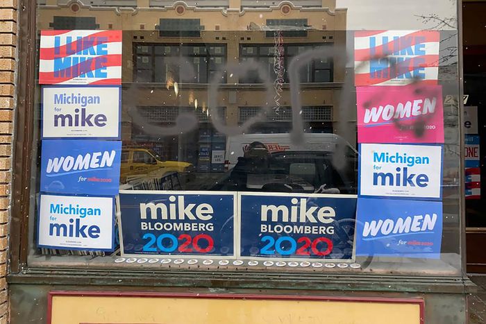 Bloomberg Campaign Blames Sanders Supporters Over Slurs in Vandalism