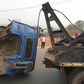 A tow truck towing one of the vehicles involved in the accident at scene in Anambra. (NAN)
