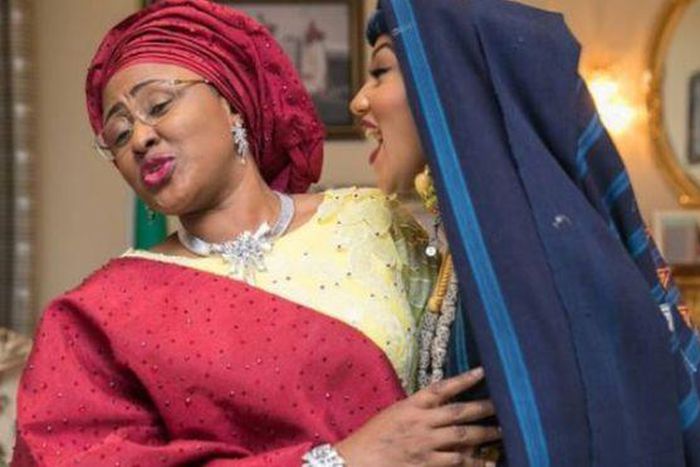Wife of the President Hajia Aisha Buhari with her daughter Zahra Buhari