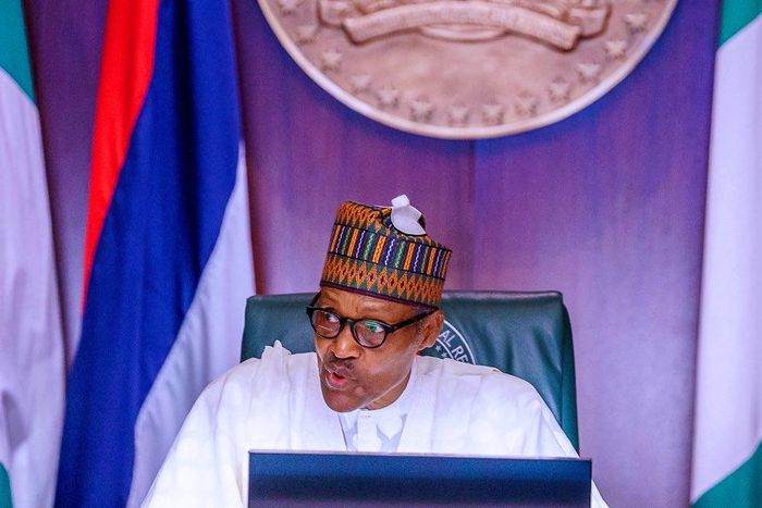 President Muhammadu Buhari. [Twitter/@BashirAhmaad]