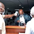 Nigerian Airports officials screening visitors coming into the country for Coronavirus. [Twitter/@MansurIB007]