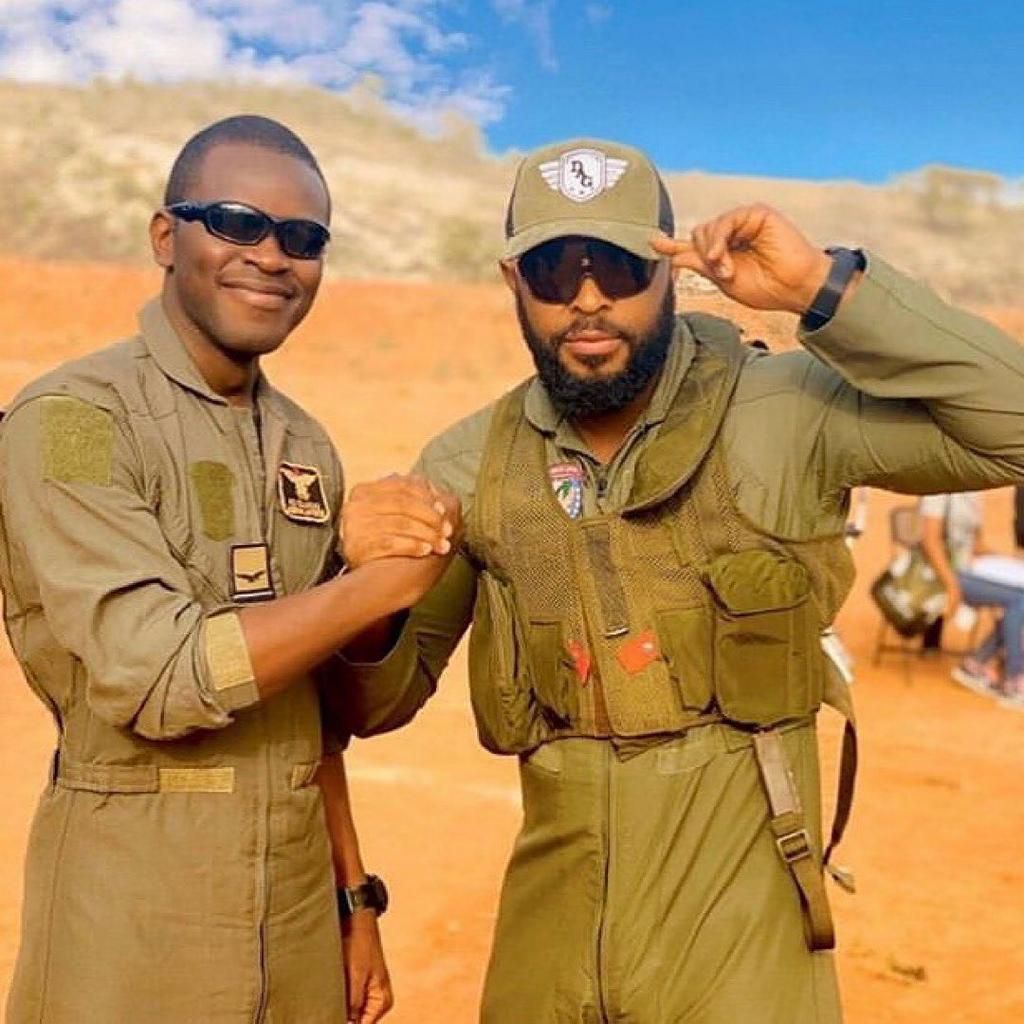Enyinna Nwigwe plays Wing Commander Nura in the upcoming war film based on true events [Instagram/Femijacobs]