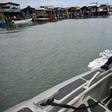 A Colombian coast guard on patrol in Tumaco bay