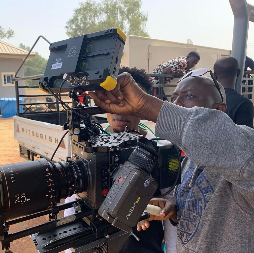 On set of 'Eagle Wings: the Nigerian Air Force story' [Instagram/Papelfilms]