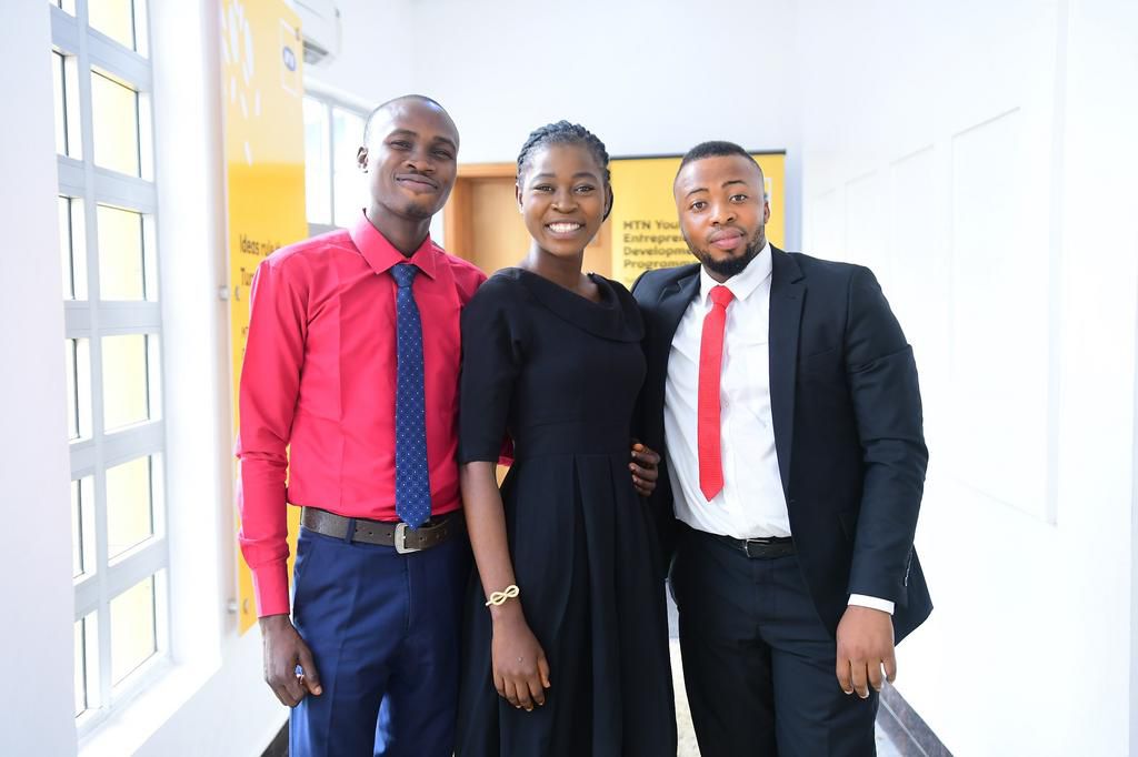 L-R: MTN YEDP Participants - Kareem Damilola; Grace Ogunlowo and Ayodeji Adedara