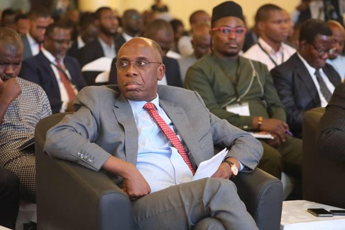 Minister of Transportation, Rotimi Amaechi. [Twitter/@TolaniAli]