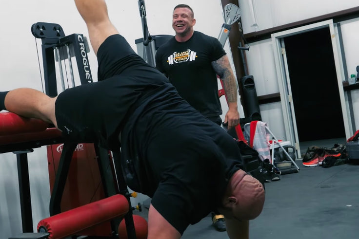 Watch Strongman Brian Shaw Try to Do a Handstand