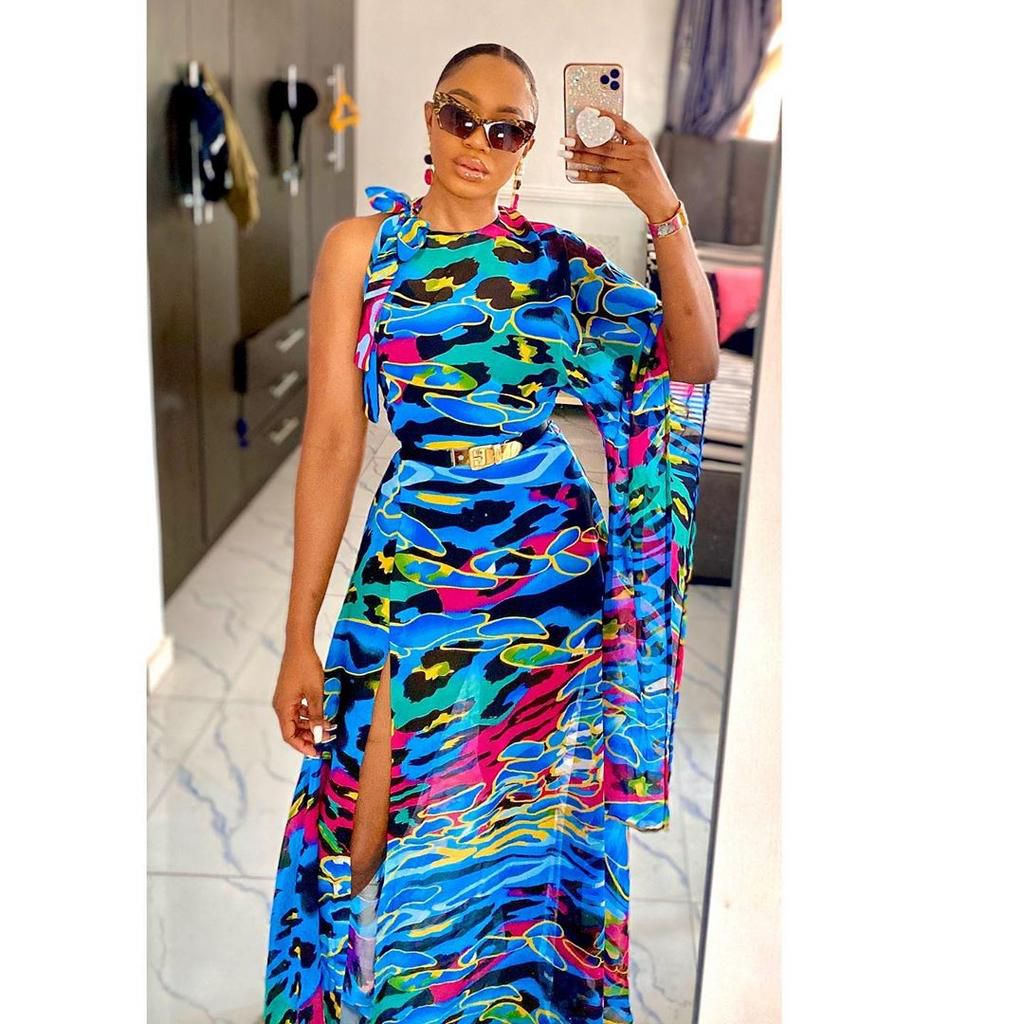 Sharon Ooja rocking prints fiercely [Instagram: Sharon Ooja]