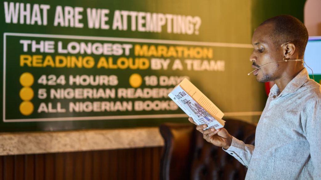 Entertainment news Celebrity gossip Movie and TV show updates Latest celebrity news Trending entertainment stories The ambitious attempt is pegged at 424 continuous hours, 18 days, and 17 nights of non-stop reading, and the current world record stands at 365 hours. [Naija ReadFest]