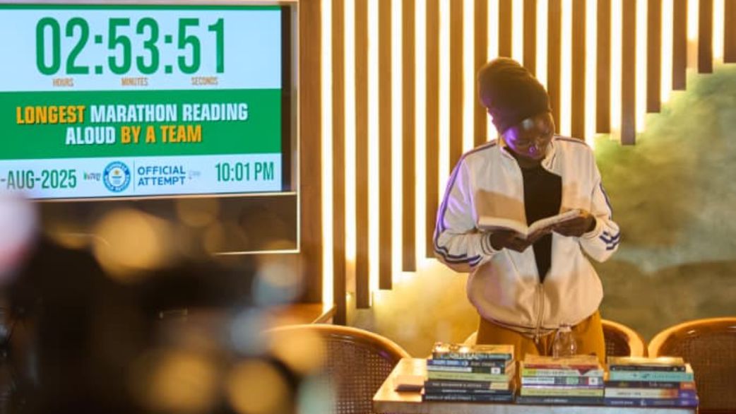 Entertainment news Celebrity gossip Movie and TV show updates Latest celebrity news Trending entertainment stories The ambitious attempt is pegged at 424 continuous hours, 18 days, and 17 nights of non-stop reading, and the current world record stands at 365 hours. [Naija ReadFest]
