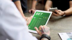 People bet soccer match