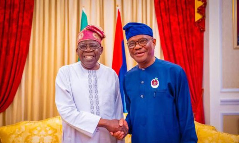 L-R: President Bola Tinubu and FCT Minister Nyesom Wike. [Facebook]