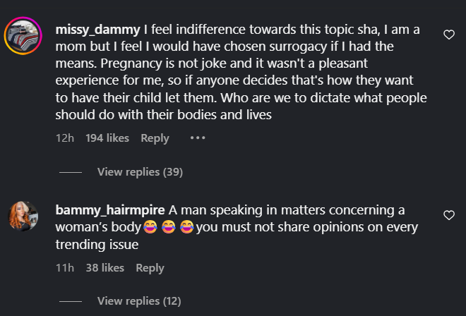 Woli Arole slammed for criticising women who choose surrogacy