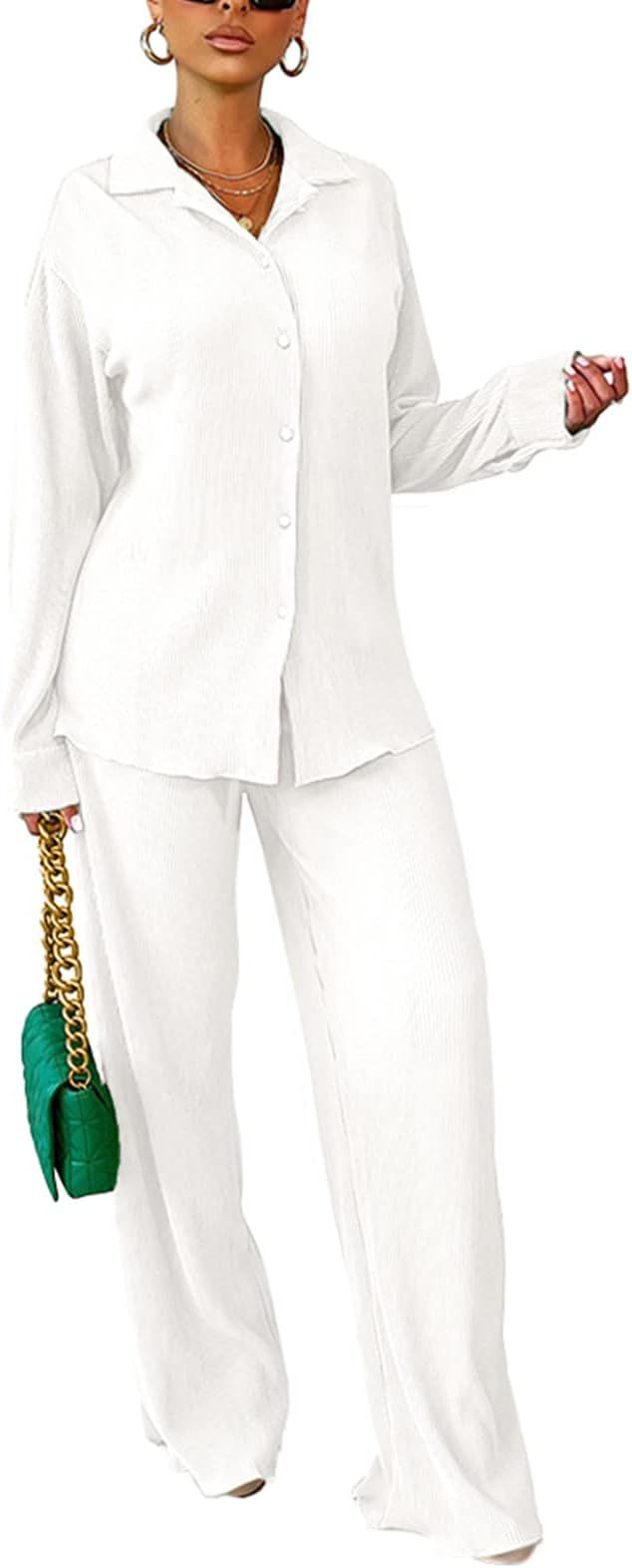 kaimimei Casual 2 Piece Outfit for Women - Linen