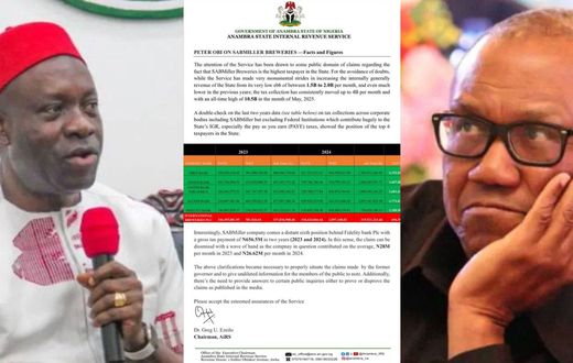 You lied - Anambra govt fact checks Obi over claim on brewery's tax ranking