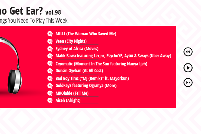 Who Get Ear, Vol. 98. (Pulse Nigeria)
