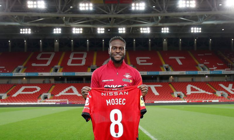 Victor Moses (Twitter/Spartak Moscow)