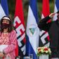 President Daniel Ortega and his wife Vice President Rosario Murillo wore masks at celebrations marking the 41st anniversary of the Sandinista revolution but the leader has taken no measures to contain the coronavirus