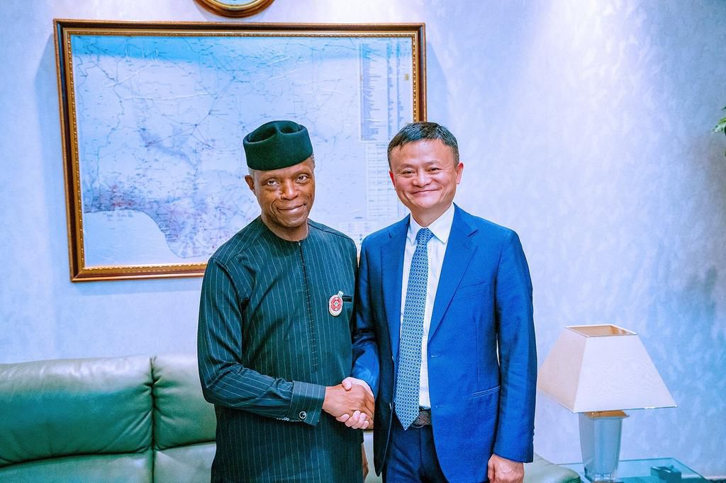 Vice President Yemi Osinbajo and Co-Founder of Alibaba Jack Ma