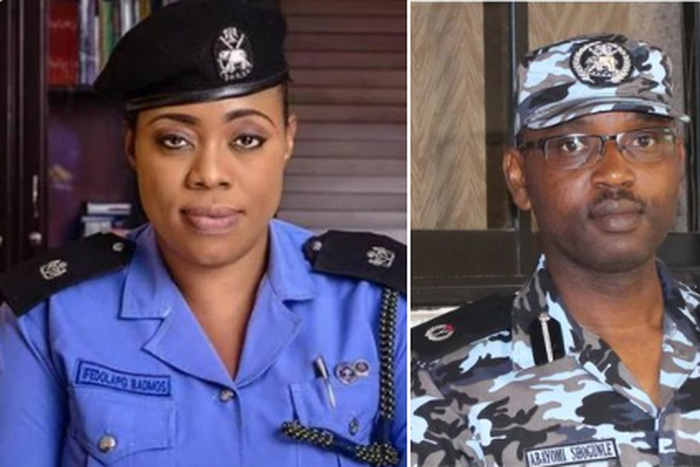 Dolapo Badmus and Yomi Shogunle have been dismissed from the Nigeria Police Force