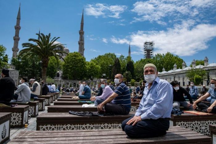 "I have waited a lot for this, I  have prayed a lot. I can say it's like a new birth, thanks to God, he has brought us back here," a worshipper said.