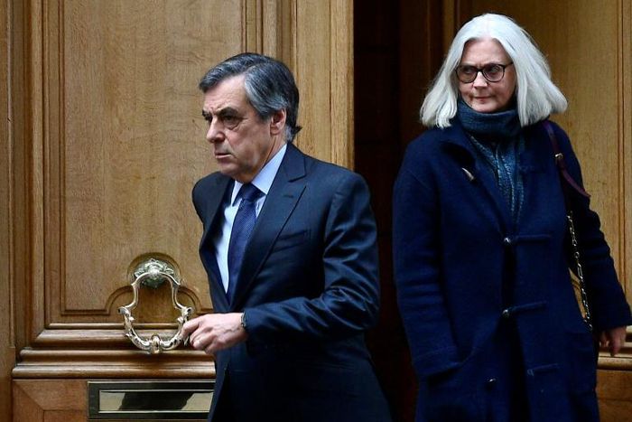 Francois Fillon and his wife Penelope risk a maximum of 10 years in prison if convicted