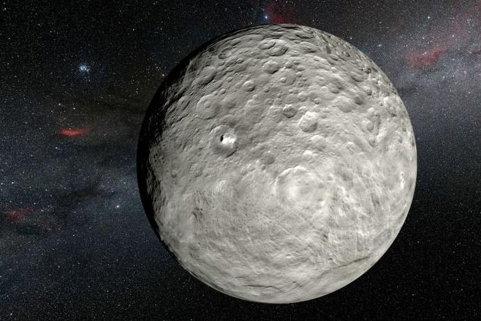 Ceres is the largest object in the asteroid belt between Mars and Jupiter and has its own gravity