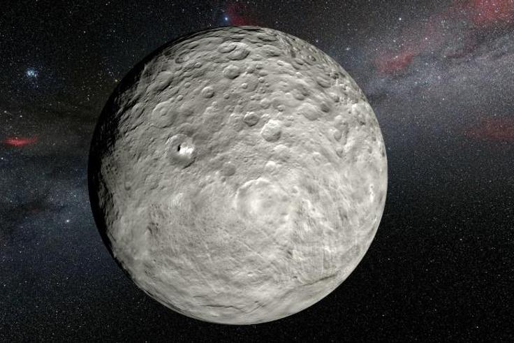 Ceres is the largest object in the asteroid belt between Mars and Jupiter and has its own gravity