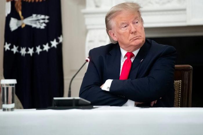 President Donald Trump says the US could completely cut economic links with China