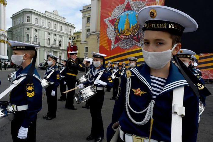 At rehearsals, troops were wearing masks and rubber gloves but they will not do so on the day, an army source said