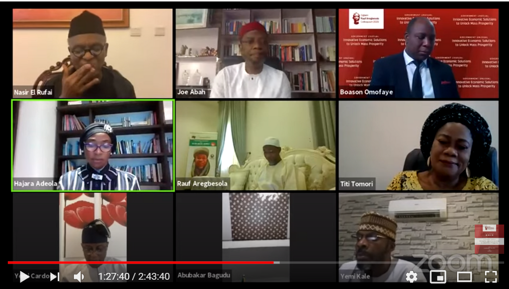 The 1st Aregbesola colloquium held on May 30, 2020