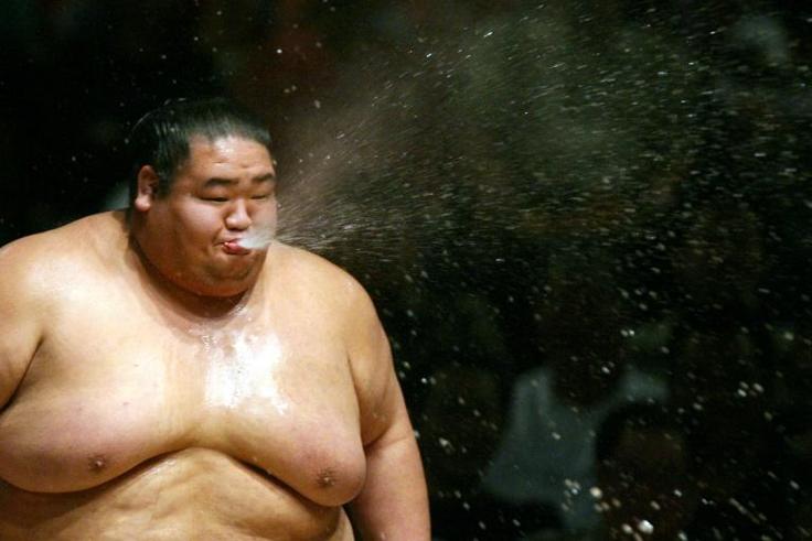 Sumo wrestlers are revered in Japan