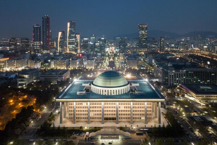 South Korea's National Assembly building was closed as a coronavirus precaution
