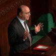 Tunisian Prime Minister Elyes Fakhfakh speaks during a parliamentary session on Thursday