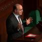 Tunisian Prime Minister Elyes Fakhfakh speaks during a parliamentary session on Thursday