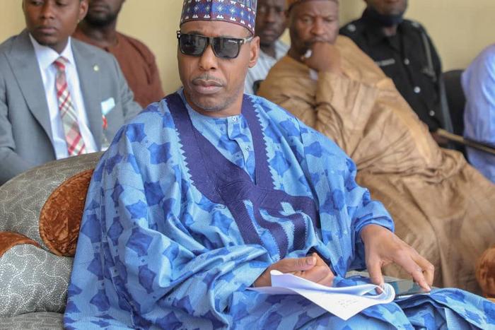 Boko Haram attack: Governor Zulum meets families of fallen policemen. [Twitter/@ProfZulum]